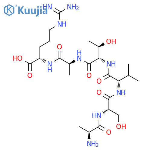 L-Arginine, L-alanyl-L-seryl-L-valyl-L-threonyl-L-alanyl- structure