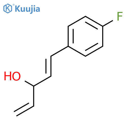 1-(4-fluorophenyl)penta-1,4-dien-3-ol structure