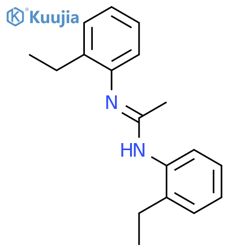 Ethanimidamide, N,N'-bis(2-ethylphenyl)- structure