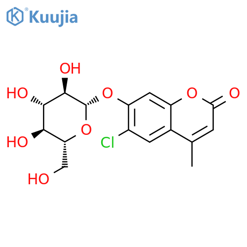 6-Chloro-4-methylumbelliferyl β-D-Glucopyranoside structure