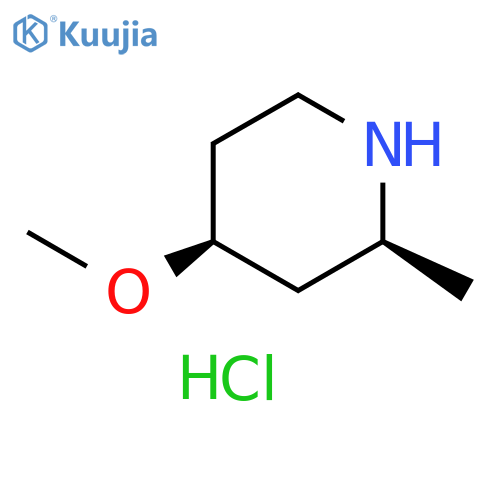 (2S,4S)-4-methoxy-2-methyl-piperidine;hydrochloride structure