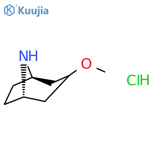 endo-3-methoxy-8-azabicyclo[3.2.1]octane;hydrochloride structure