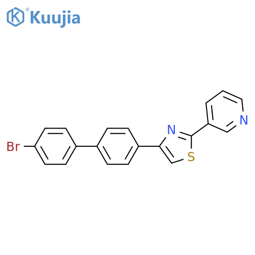 4-(4'-Bromo-4-biphenylyl)-2-(3-pyridyl)thiazole structure