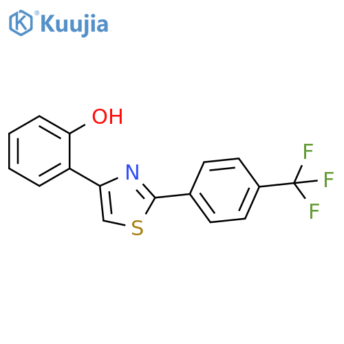 4-(2-Hydroxyphenyl)-2-[4-(trifluoromethyl)phenyl]-thiazole structure