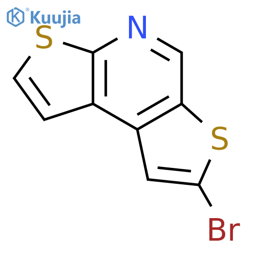Dithieno[2,3-b:3',2'-d]pyridine, 7-bromo- structure