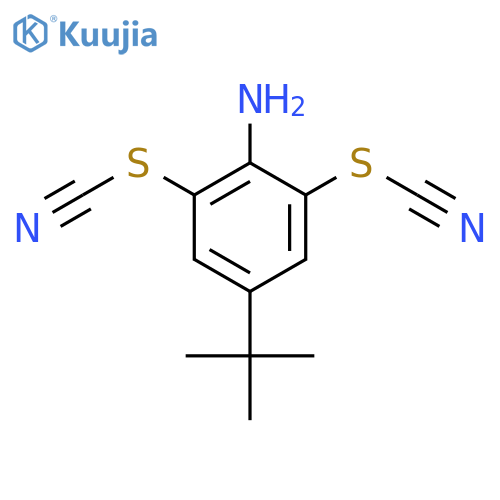 4-Tert-Butyl-2,6-bis-thiocyanato-phenylamine structure