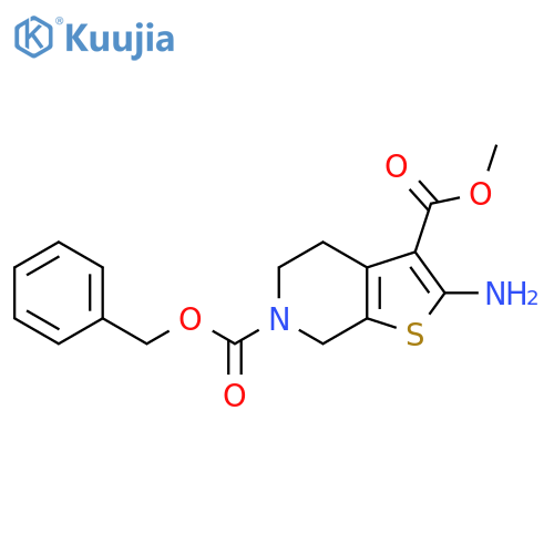 2-Amino-4,7-dihydro-5H-thieno2,3-cpyridine-3,6-dicarboxylic Acid 6-Benzyl Ester 3-Methyl Ester structure