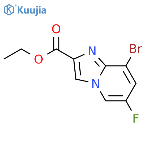 Ethyl8-bromo-6-fluoroimidazo[1，2-a]pyridine-2-carboxylate structure