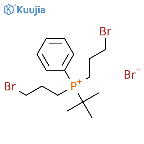 Phosphonium, bis(3-bromopropyl)(1,1-dimethylethyl)phenyl-, bromide structure