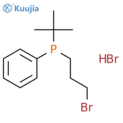 Phosphine, (3-bromopropyl)(1,1-dimethylethyl)phenyl-, hydrobromide structure