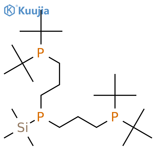 PHOSPHINE, BIS[3-[BIS(1,1-DIMETHYLETHYL)PHOSPHINO]PROPYL](TRIMETHYLSILYL)- structure