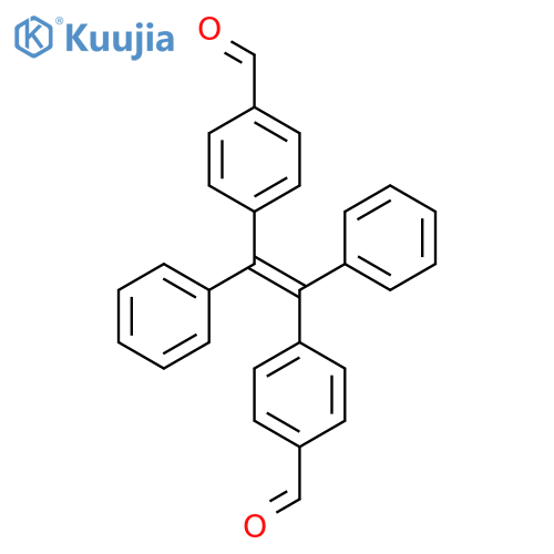 4-[(E)-2-(4-Formylphenyl)-1,2-diphenylethenyl]benzaldehyde structure
