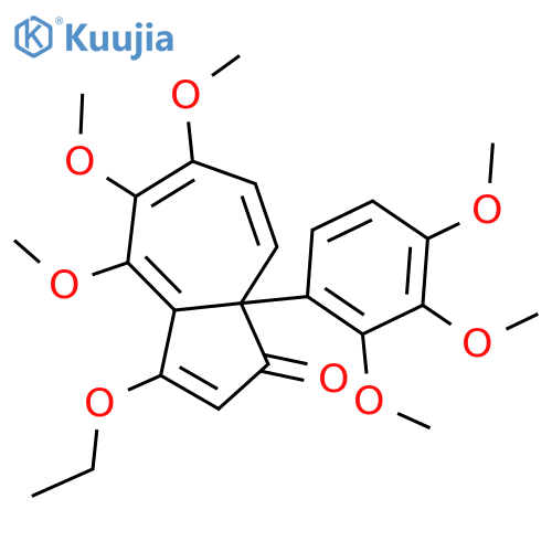1(8aH)-Azulenone, 3-ethoxy-4,5,6-trimethoxy-8a-(2,3,4-trimethoxyphenyl)- structure