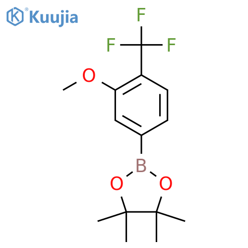 2-3-methoxy-4-(trifluoromethyl)phenyl-4,4,5,5-tetramethyl-1,3,2-dioxaborolane structure