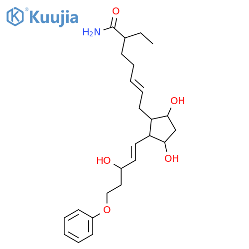 17-phenoxy trinor Prostaglandin F2alpha ethyl amide structure