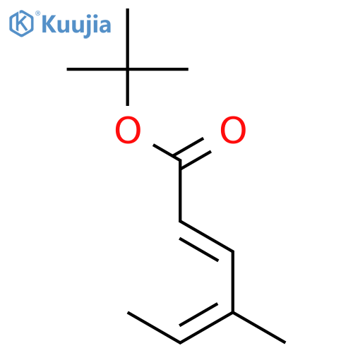 2,4-Hexadienoic acid, 4-methyl-, 1,1-dimethylethyl ester, (2E,4E)- structure