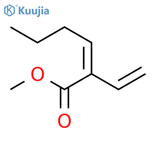 2-Hexenoic acid, 2-ethenyl-, methyl ester, (Z)- structure