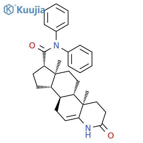 4-Azaandrost-5-ene-17-carboxamide, 3-oxo-N,N-diphenyl-, (17b)- structure