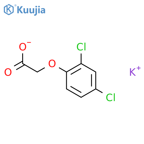 Acetic acid,2-(2,4-dichlorophenoxy)-, potassium salt (1:1) structure