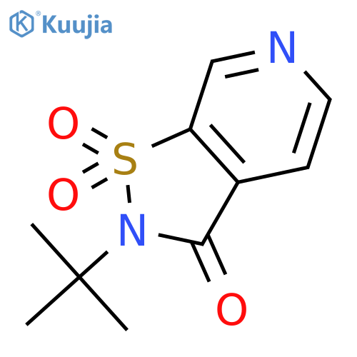 Isothiazolo[5,4-c]pyridin-3(2H)-one, 2-(1,1-dimethylethyl)-, 1,1-dioxide structure