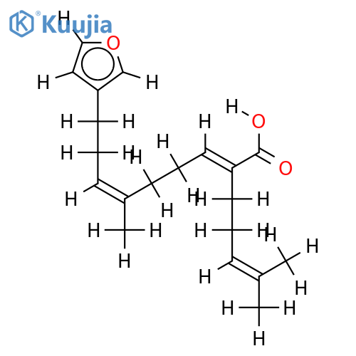 (2E,6E)-9-(3-furyl)-6-methyl-2-(4-methylpet-3-enyl)-nona-2,6-dienoic acid structure