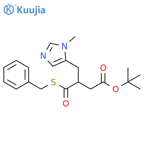 1,1-Dimethylethyl 1-methyl-β-[[(phenylmethyl)thio]carbonyl]-1H-imidazole-5-butanoate structure