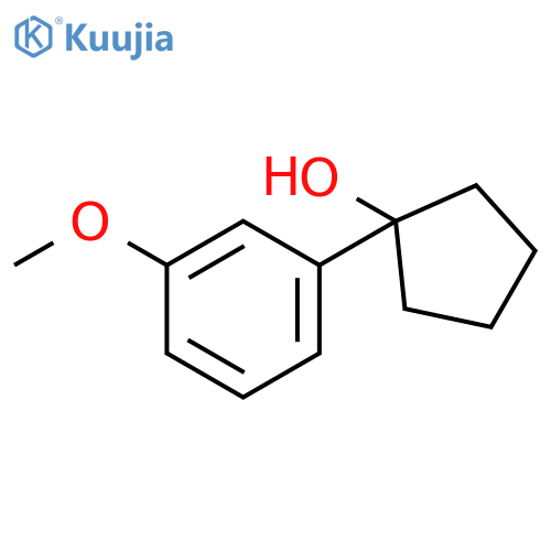 1-(3-methoxyphenyl)cyclopentan-1-ol structure