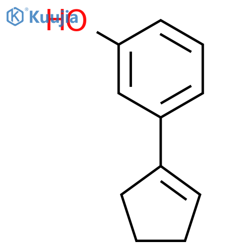 Phenol, 3-(1-cyclopenten-1-yl)- structure