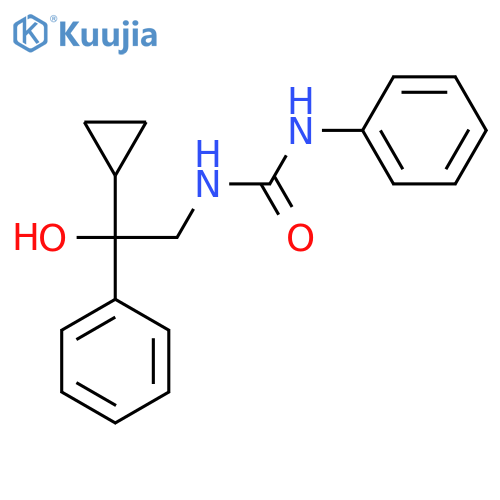 3-(2-cyclopropyl-2-hydroxy-2-phenylethyl)-1-phenylurea structure