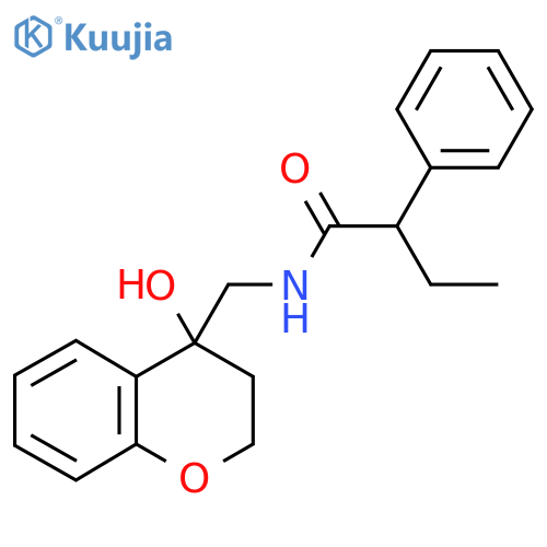 N-(4-hydroxy-3,4-dihydro-2H-1-benzopyran-4-yl)methyl-2-phenylbutanamide structure