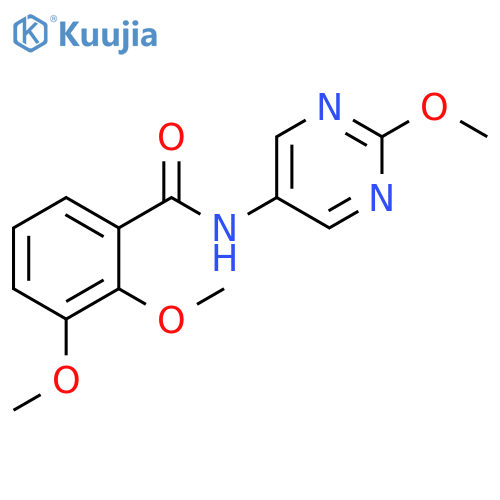 2,3-dimethoxy-N-(2-methoxypyrimidin-5-yl)benzamide structure