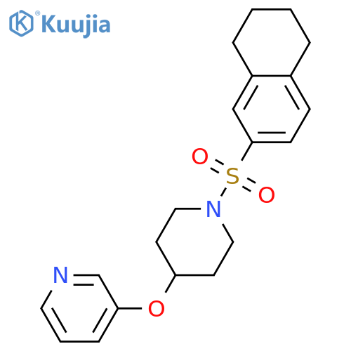 3-{[1-(5,6,7,8-tetrahydronaphthalene-2-sulfonyl)piperidin-4-yl]oxy}pyridine structure