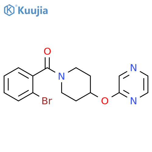 2-{[1-(2-bromobenzoyl)piperidin-4-yl]oxy}pyrazine structure
