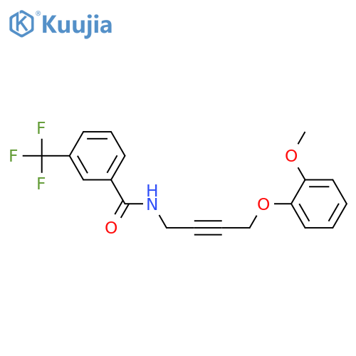 N-4-(2-methoxyphenoxy)but-2-yn-1-yl-3-(trifluoromethyl)benzamide structure