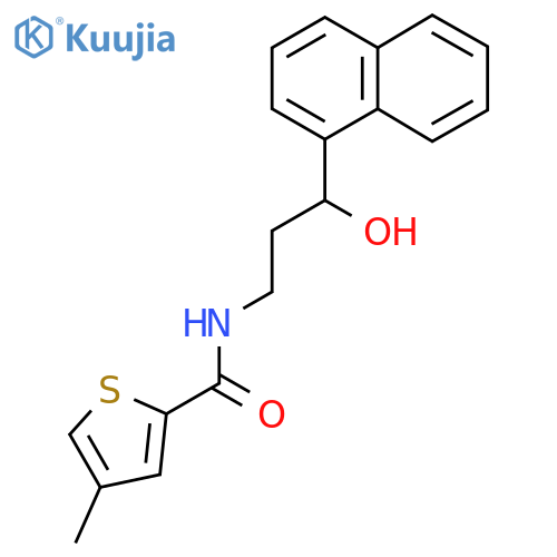 N-3-hydroxy-3-(naphthalen-1-yl)propyl-4-methylthiophene-2-carboxamide structure