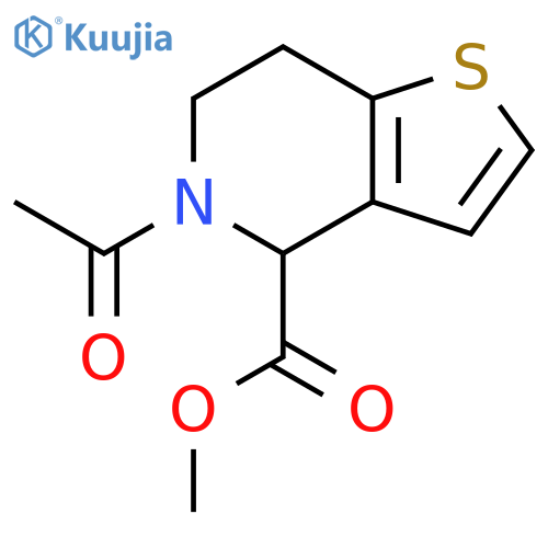 methyl 5-acetyl-4H,5H,6H,7H-thieno[3,2-c]pyridine-4-carboxylate structure