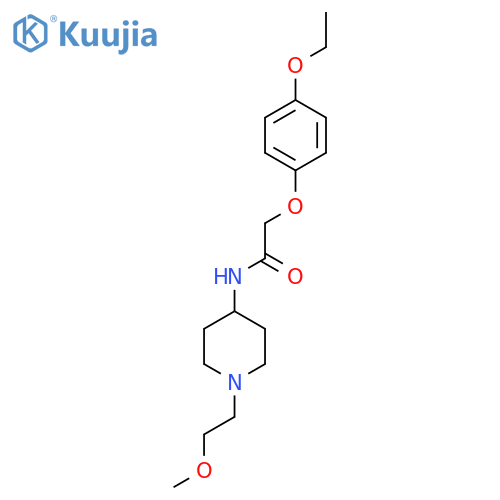 2-(4-ethoxyphenoxy)-N-1-(2-methoxyethyl)piperidin-4-ylacetamide structure