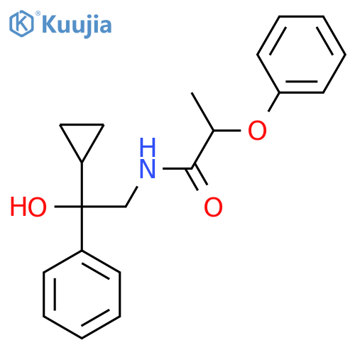 N-(2-cyclopropyl-2-hydroxy-2-phenylethyl)-2-phenoxypropanamide structure