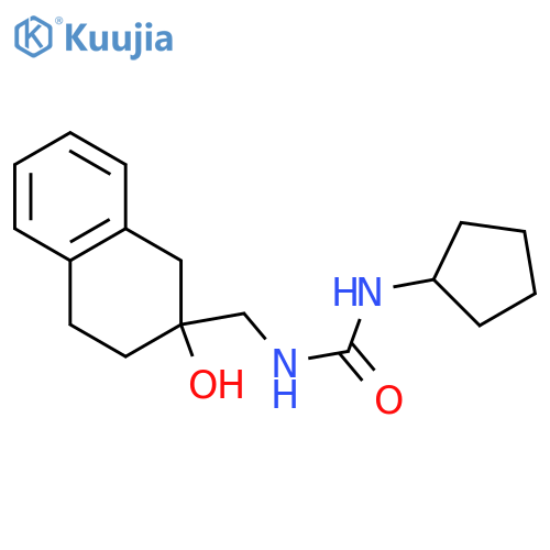 3-cyclopentyl-1-[(2-hydroxy-1,2,3,4-tetrahydronaphthalen-2-yl)methyl]urea structure
