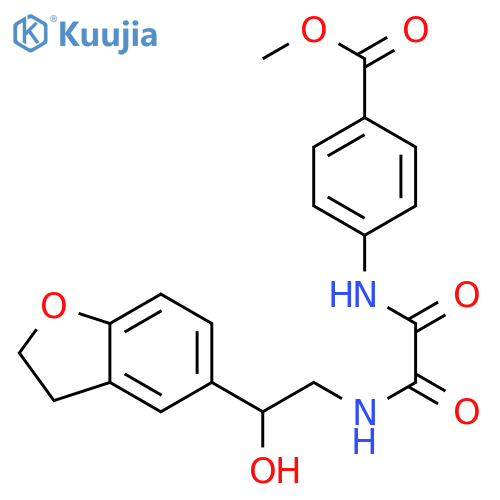 methyl 4-({2-(2,3-dihydro-1-benzofuran-5-yl)-2-hydroxyethylcarbamoyl}formamido)benzoate structure