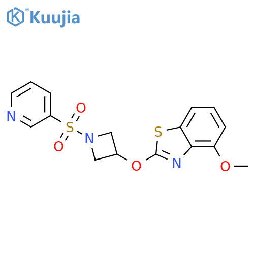 4-methoxy-2-{[1-(pyridine-3-sulfonyl)azetidin-3-yl]oxy}-1,3-benzothiazole structure
