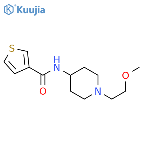 N-[1-(2-methoxyethyl)piperidin-4-yl]thiophene-3-carboxamide structure