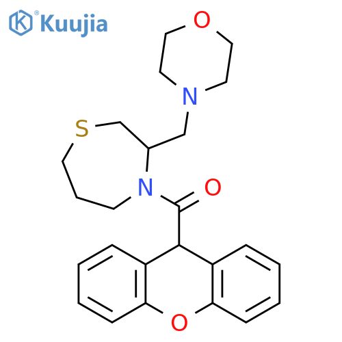 3-[(morpholin-4-yl)methyl]-4-(9H-xanthene-9-carbonyl)-1,4-thiazepane structure