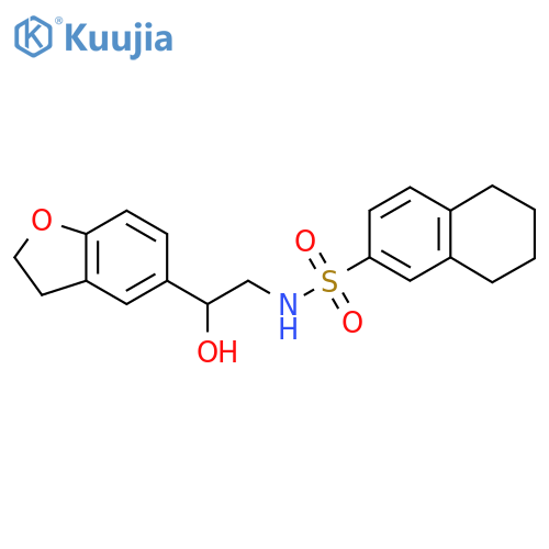 N-2-(2,3-dihydro-1-benzofuran-5-yl)-2-hydroxyethyl-5,6,7,8-tetrahydronaphthalene-2-sulfonamide structure