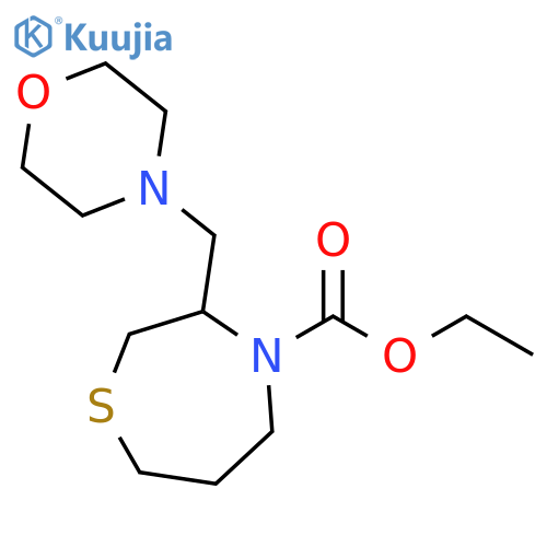 ethyl 3-[(morpholin-4-yl)methyl]-1,4-thiazepane-4-carboxylate structure