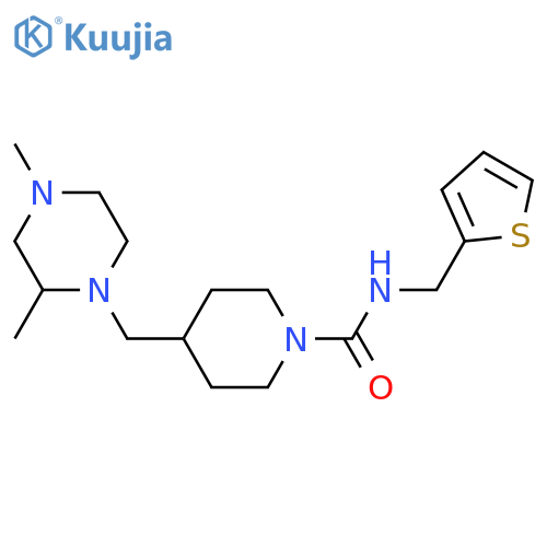 4-(2,4-dimethylpiperazin-1-yl)methyl-N-(thiophen-2-yl)methylpiperidine-1-carboxamide structure
