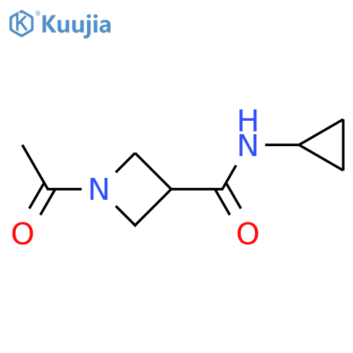 1-acetyl-N-cyclopropylazetidine-3-carboxamide structure