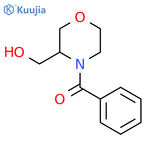 (4-benzoylmorpholin-3-yl)methanol structure