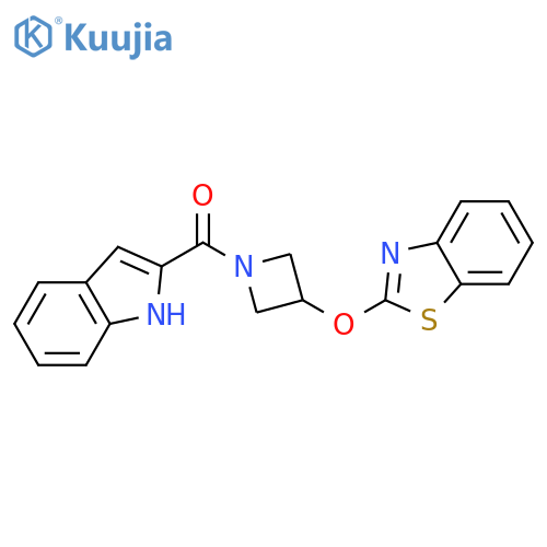2-{[1-(1H-indole-2-carbonyl)azetidin-3-yl]oxy}-1,3-benzothiazole structure