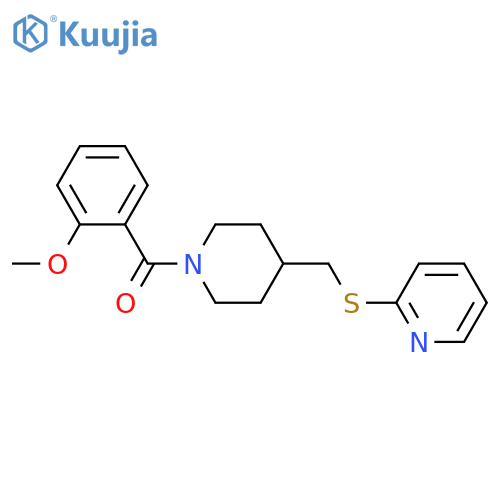 2-({[1-(2-methoxybenzoyl)piperidin-4-yl]methyl}sulfanyl)pyridine structure